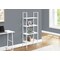 Monarch Specialties Bookshelf, Bookcase, 4 Tier, 48 in.H, Office, Bedroom, White Laminate, White Metal, Contemporary I 7801 - alternate 2